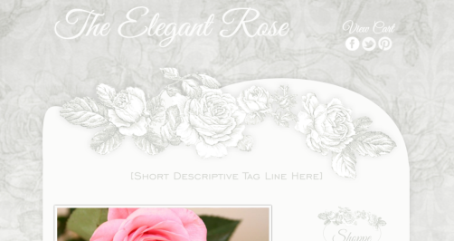 The Elegant Rose - One of a Kind Website Design