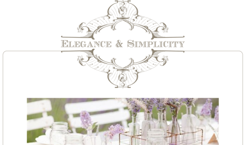 Elegance & Simplicity -- OOAK Website Template Design