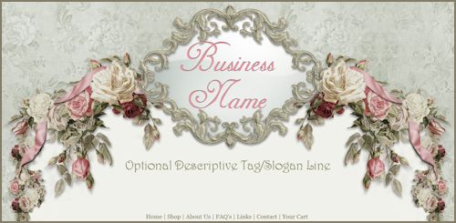 Victorian Roses Romantic OOAK Template