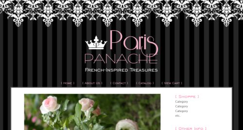 Paris Panache -- Romantic French-Inspired Web Design