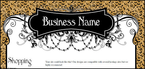 Sassy Leopard Print  Web Template