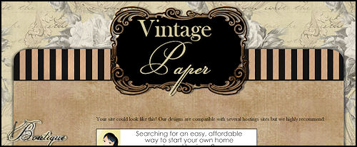 Vintage Paper - Website Template