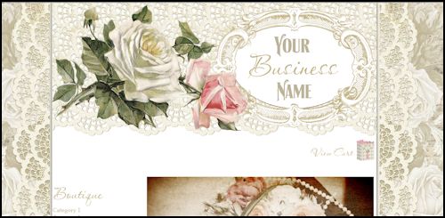 White Roses & Lace - Web Design Template