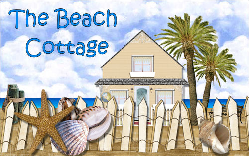 Beach Cottage Chic Web Design Template