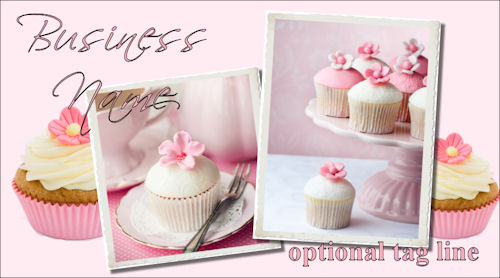 Pretty Pink Cupcakes Template